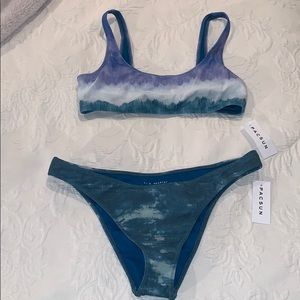 Pacsun tie dye bikini